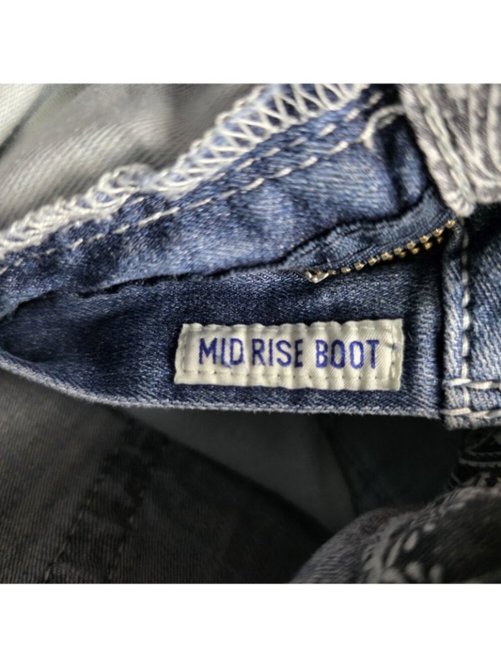 Ariat REAL Jeans Womens 33x33 Bootcut Blue Mid Rise Stretch Western Denim - Picture 4 of 11